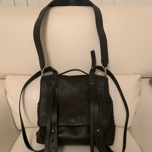 Fin leather shoulder backpack Clearance